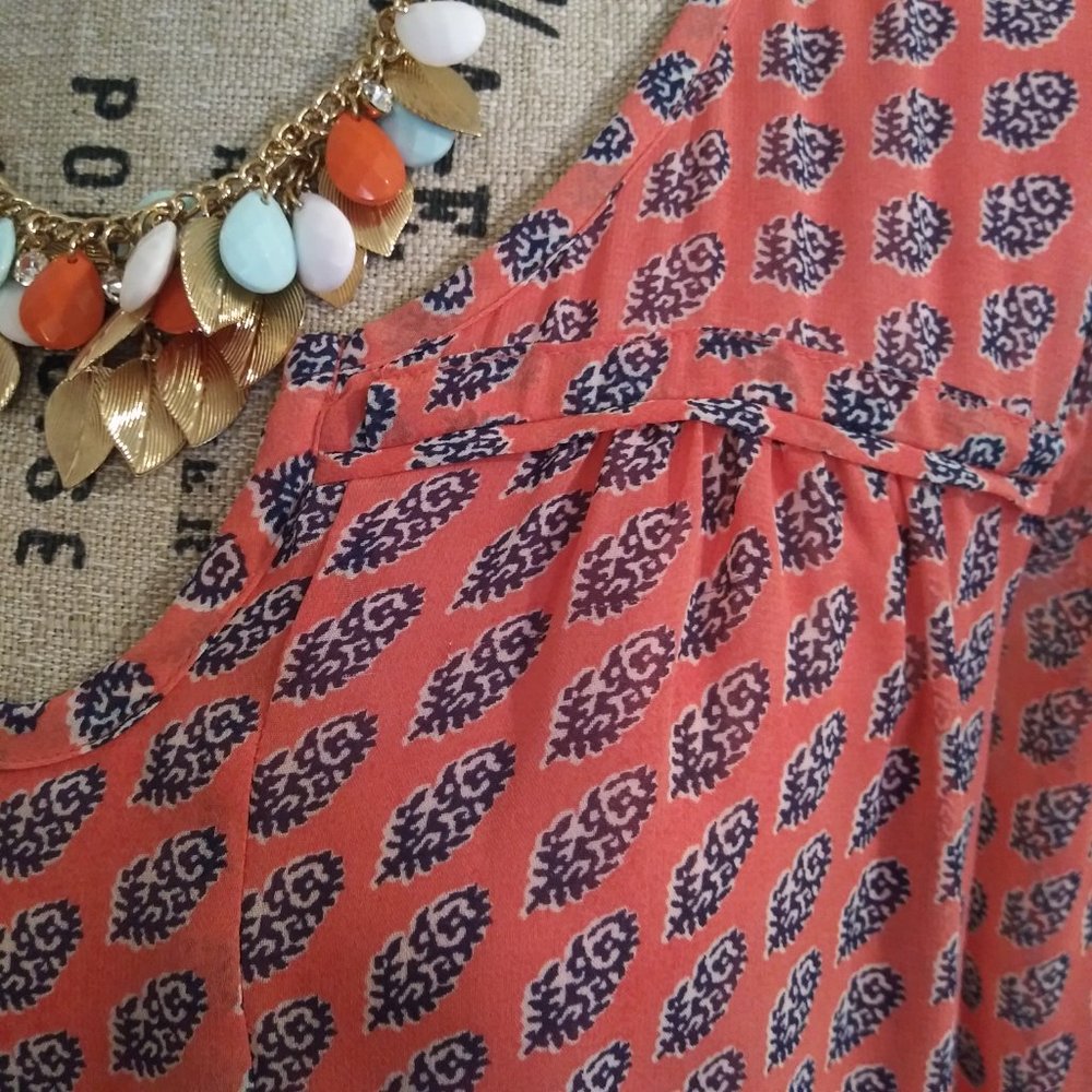 2349 Size Med As U Wish Lined Tunic Top - Picture 2 of 8